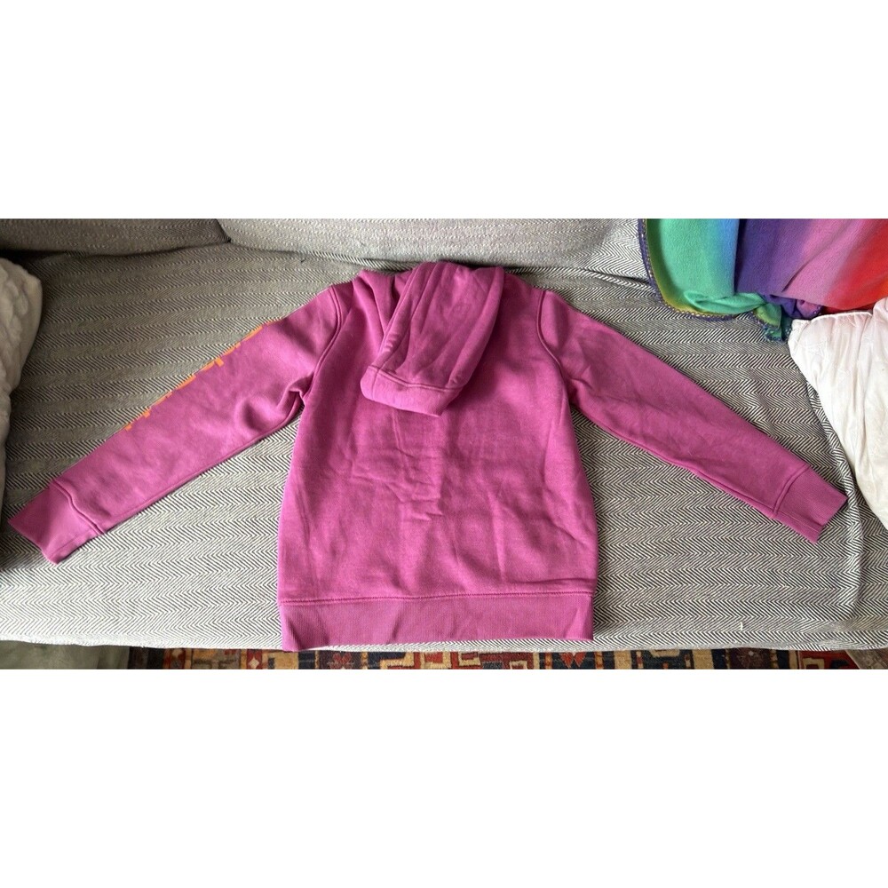 Carhartt Women's Midweight Pink Relaxed Fit Logo Graphic Hoodie Sweatshirt Sz Sm - Picture 8 of 8